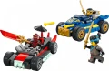 LEGO Klocki Ninjago 71840 Pojedynek wyścigowy Rogue kontra Drix
