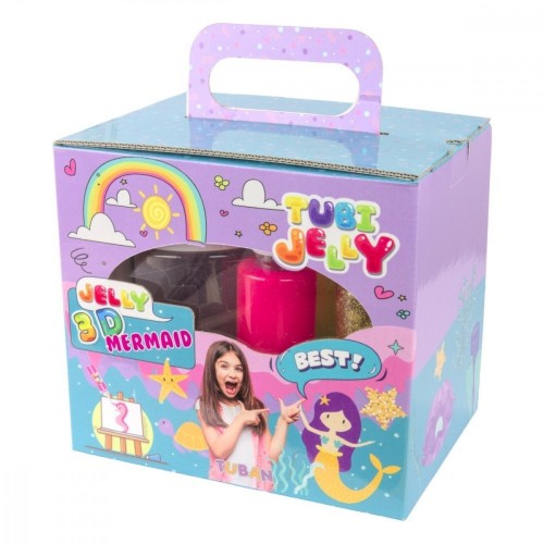 TUBAN Zestaw Tubi Jelly 6 kolorów małe akwarium Syrenka
