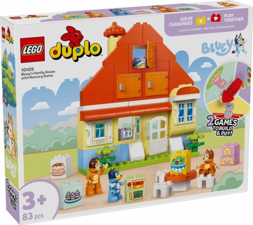 LEGO Klocki DUPLO Bluey 10459 Dom rodzinny Blue z grą pamięciową