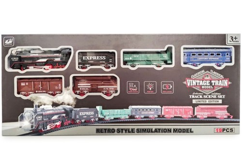 Artyk Pociąg Vintage z torem 19 elementów