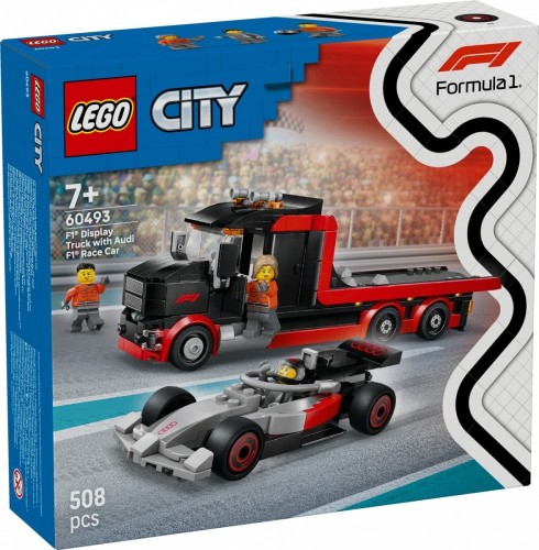 LEGO Klocki City 60493 Ciężarówka F1 z bolidem Audi F1