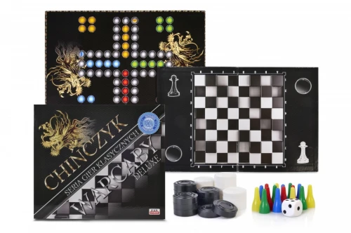 Artyk Gra klasyczna 2w1 Chińczyk-Warcaby deluxe