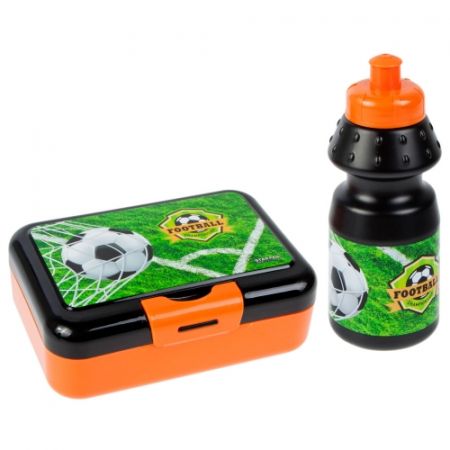 Bidon z Pudełkiem Śniadaniowym Football Starpak*