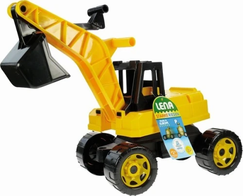Lena Pojazd Koparka 70 cm Czarno-żółta