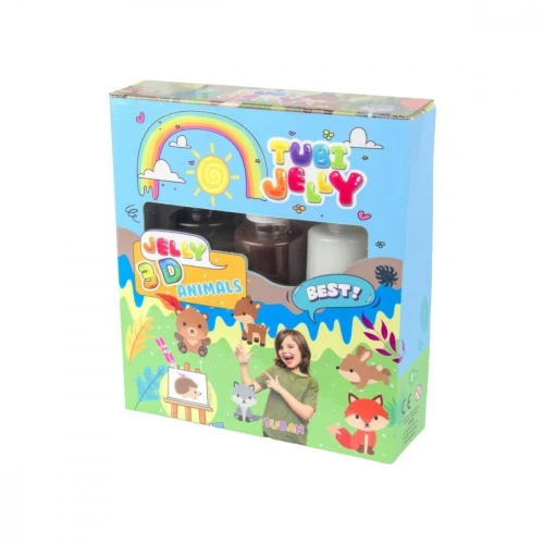 TUBAN Zestaw Tubi Jelly 3 kolory - Zwierzątka