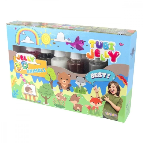 TUBAN Zestaw Tubi Jelly 6 kolorów - Zwierzątka