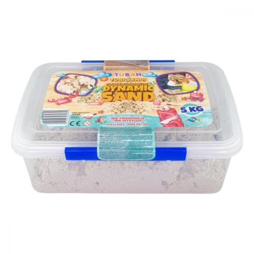 TUBAN Piasek dynamiczny 5kg w pudełku, naturalny