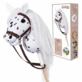 Tootiny Koń na kiju Hobby Horse HOPPIHORSE A3 Leopard - biały, maść tarantowata