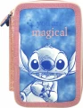 Kids Euroswan Piórnik dwukomorowy Stitch z wyposażeniem