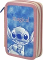 Kids Euroswan Piórnik dwukomorowy Stitch z wyposażeniem