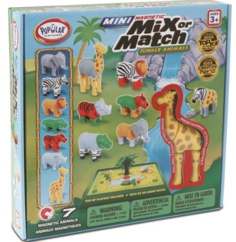 MALIK Zestaw Malblo Magnetic Mini Zwierzęta z dżungli