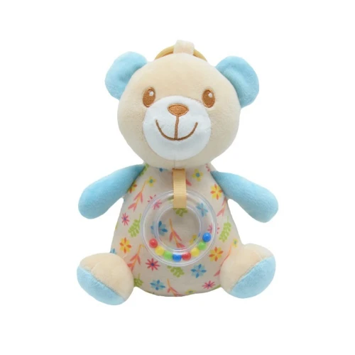 TULILO Pozytywka Miś beżowo-niebieski 20 cm