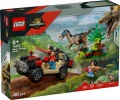LEGO Klocki Jurassic World 76972 Ucieczka terenĂłwkÄ przed raptorem