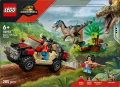 LEGO Klocki Jurassic World 76972 Ucieczka terenĂłwkÄ przed raptorem