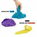 MGA Piasek kinetyczny Wonder Factory Never Dry Sand Bag, Fioletowy, turkusowy