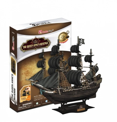 Cubic Fun Puzzle 3D Okręt piracki - Zemsta królowej Anny