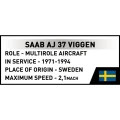 Cobi Klocki Klocki Saab AJ 37 Viggen 881 elementów