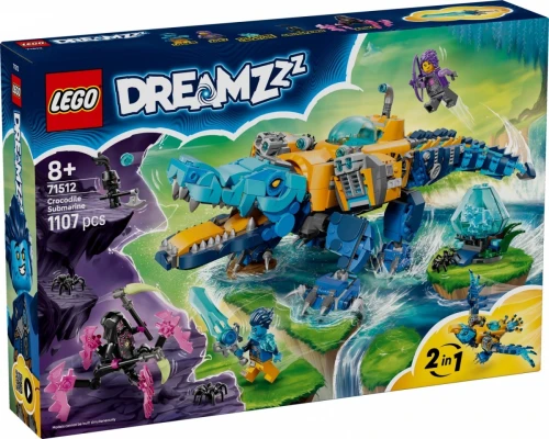 LEGO Klocki DREAMZzz 71512 Krokodylołódź podwodna