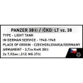 Cobi Klocki Klocki Panzer 38 LT VZ.38 690 elementów