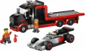 LEGO Klocki City 60493 Ciężarówka F1 z bolidem Audi F1