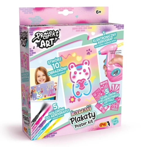 Epee Projekt Art - Plakaty Kawaii - Kreatywny zestaw z elektronicznym aerografem