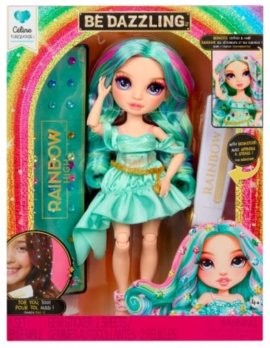 MGA Lalka Rainbow High Be Dazzling, Celine Turquois