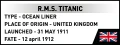 Cobi Klocki Klocki R.M.S. Titanic 848 elementów