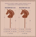 Tootiny Koń na kiju Hobby Horse HOPPIHORSE A4 szary, maść siwa