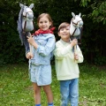 Tootiny Koń na kiju Hobby Horse HOPPIHORSE A4 szary, maść siwa