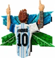 LEGO Klocki Editions 43018 Lionel Messi - cieszynka
