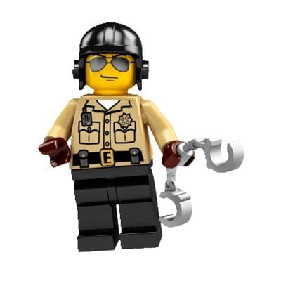 LEGO mini figurka SERIA 2 POLICJANT 8684