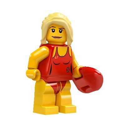 LEGO mini figurka  SERIA 2 RATOWNICZKA 8684