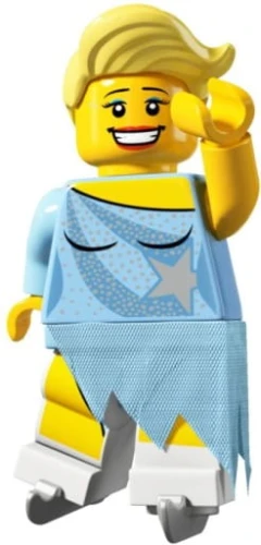 LEGO mini figurka SERIA 4 ŁYŻWIARKA 8804