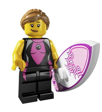 LEGO mini figurka SERIA 4 SURFERKA 8804