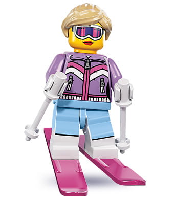 LEGO mini figurka SERIA 8 NARCIARKA 8833