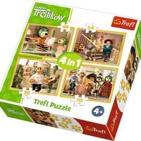 Puzzle 4 W 1 RODZINA TREFLIKÓW 34318 trefl X